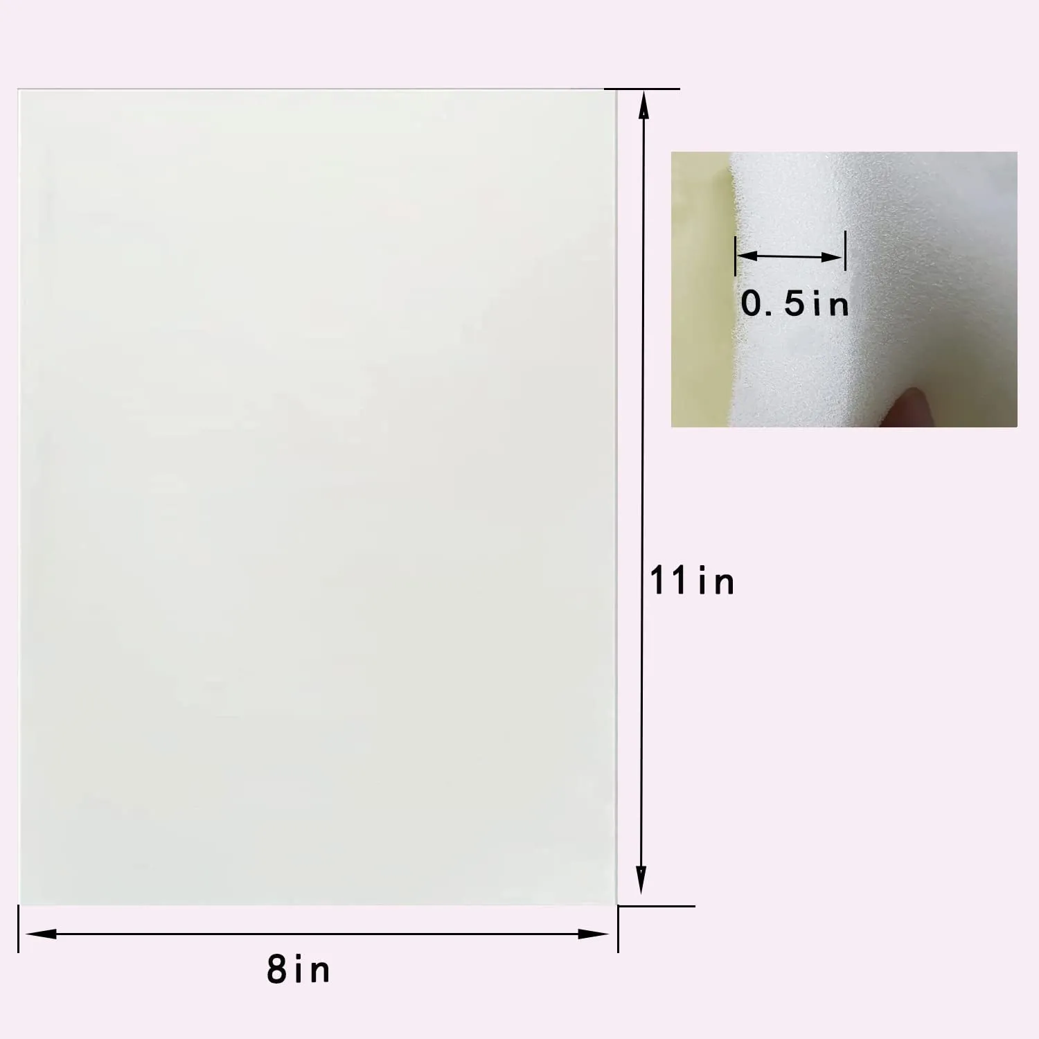 2 Pack Lipo Foam Pads BBL Post Surgery Foam Boards Liposuction Surgery Foam Sheet for Using with Flattening Abdominal Ab Board Compression Garments Lipo Foam for Recovery Tummy Tucks 8''X11''