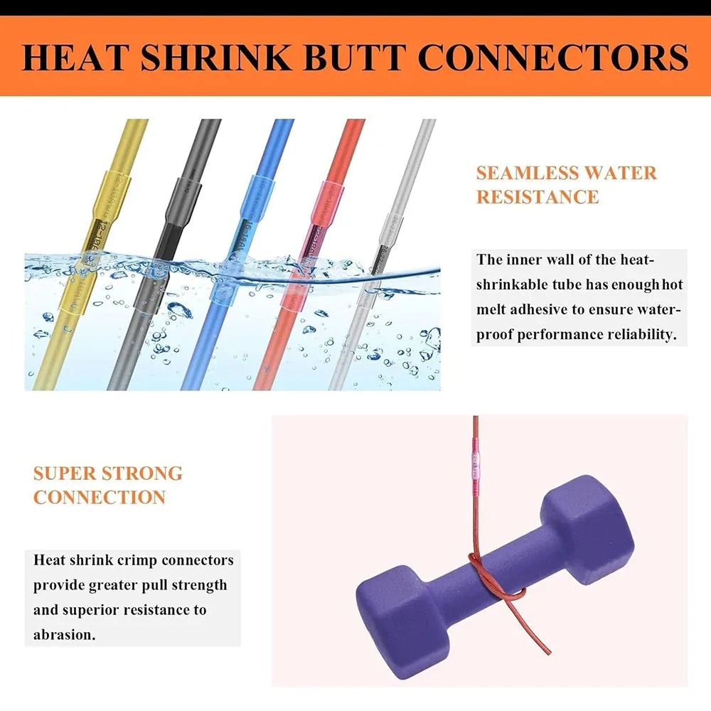 410 PCS Waterproof Heat Shrink Wire Connector Kit for Automotive and Electrical Wiring