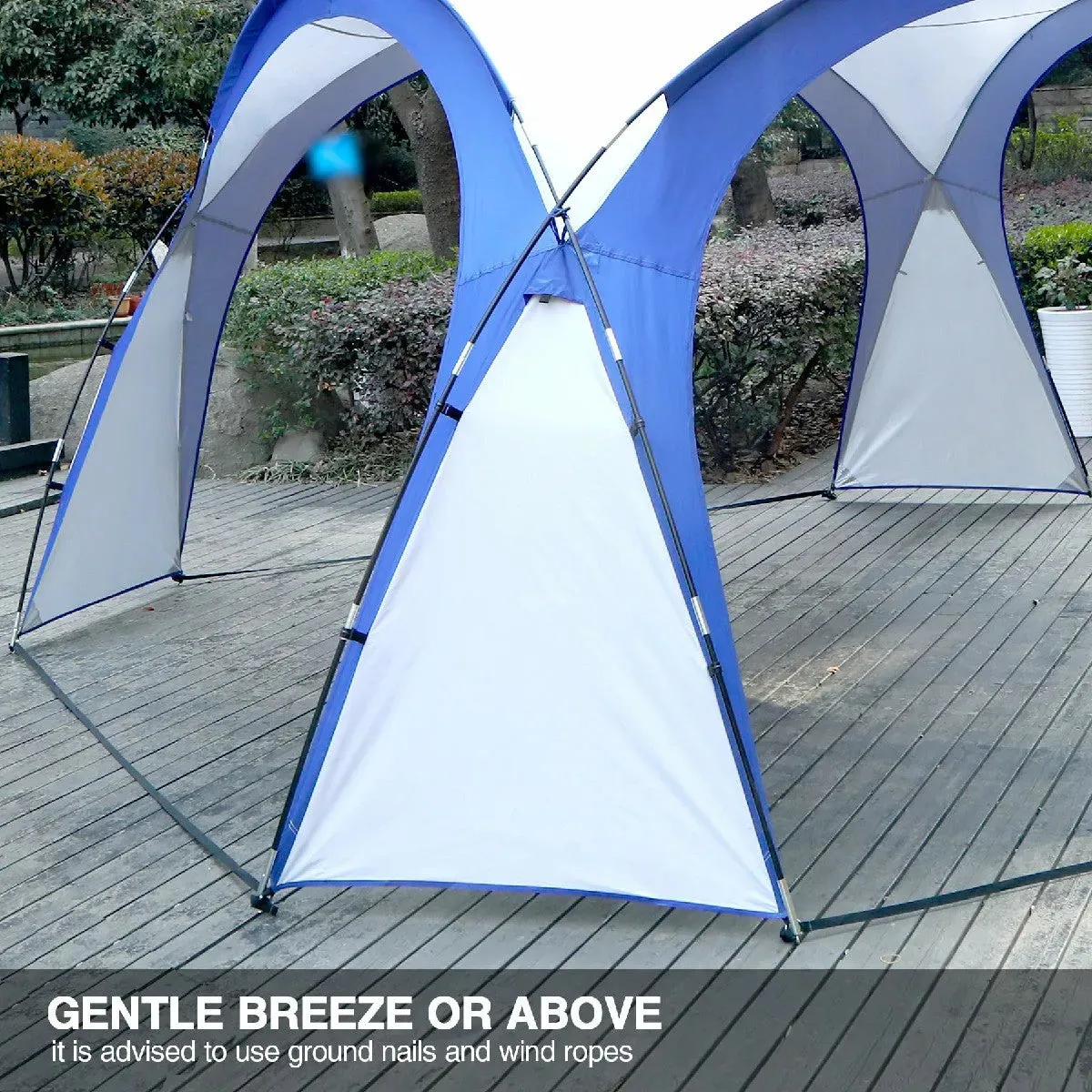 8-12 Person Easy Beach Canopy Tent with Side Wall
