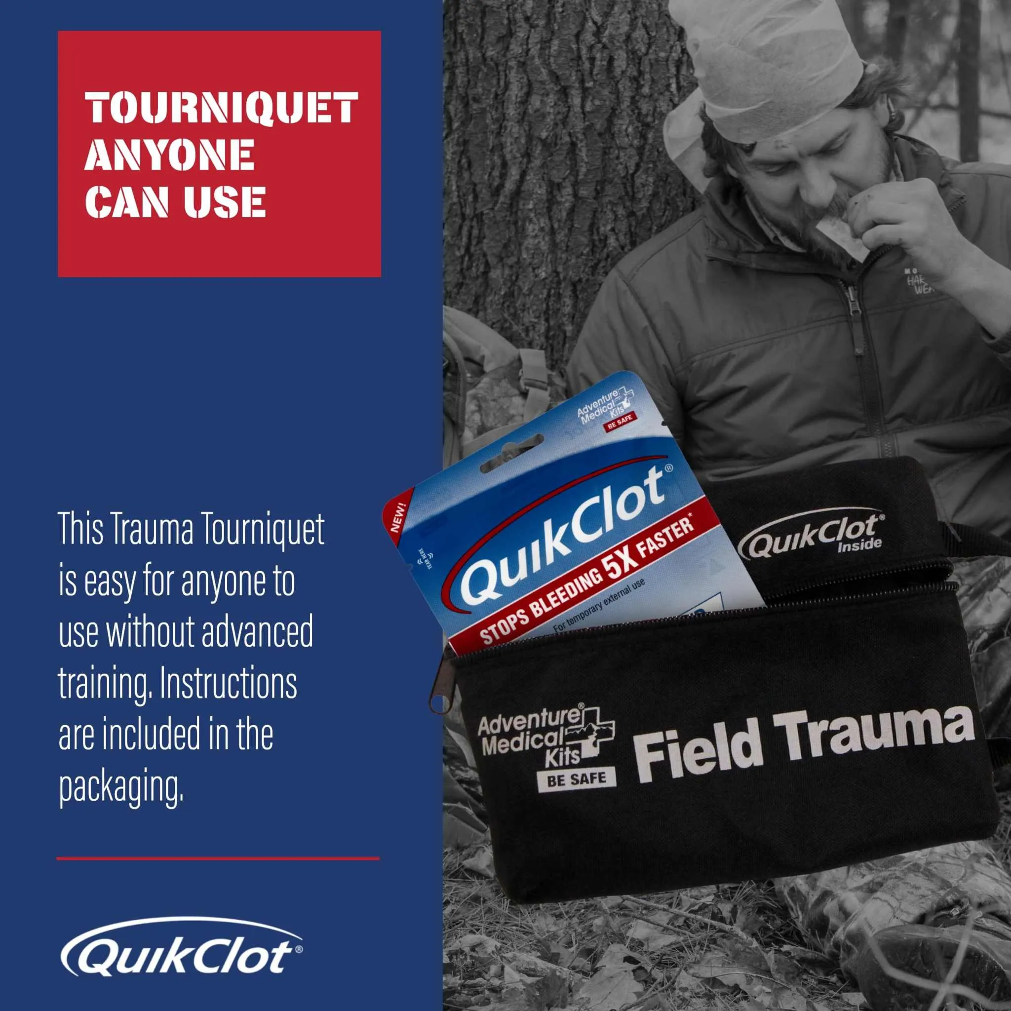 Adventure Medical Kits Field Trauma Medical Kit with QuikClot