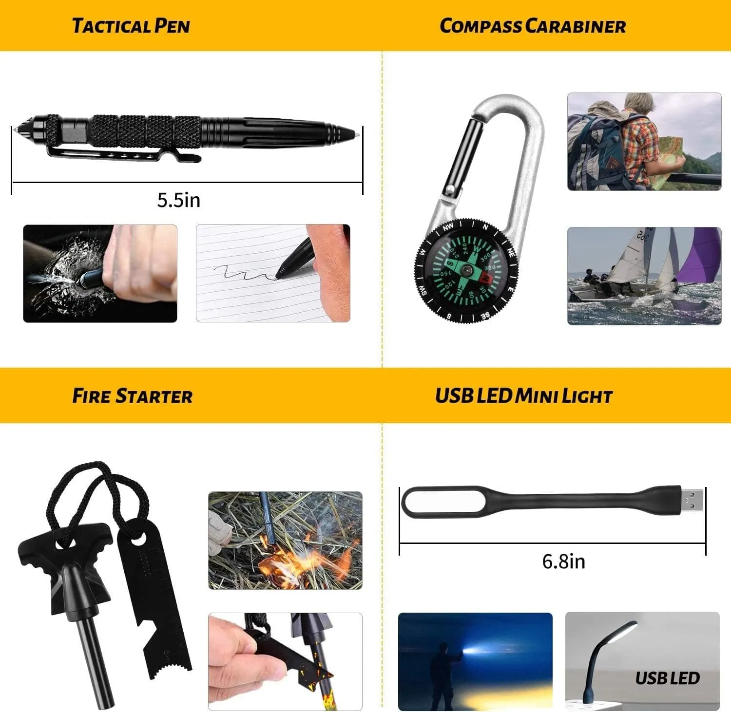 Antarctica Emergency Survival Gear Kits 60 In 1 - Ultimate Preparedness