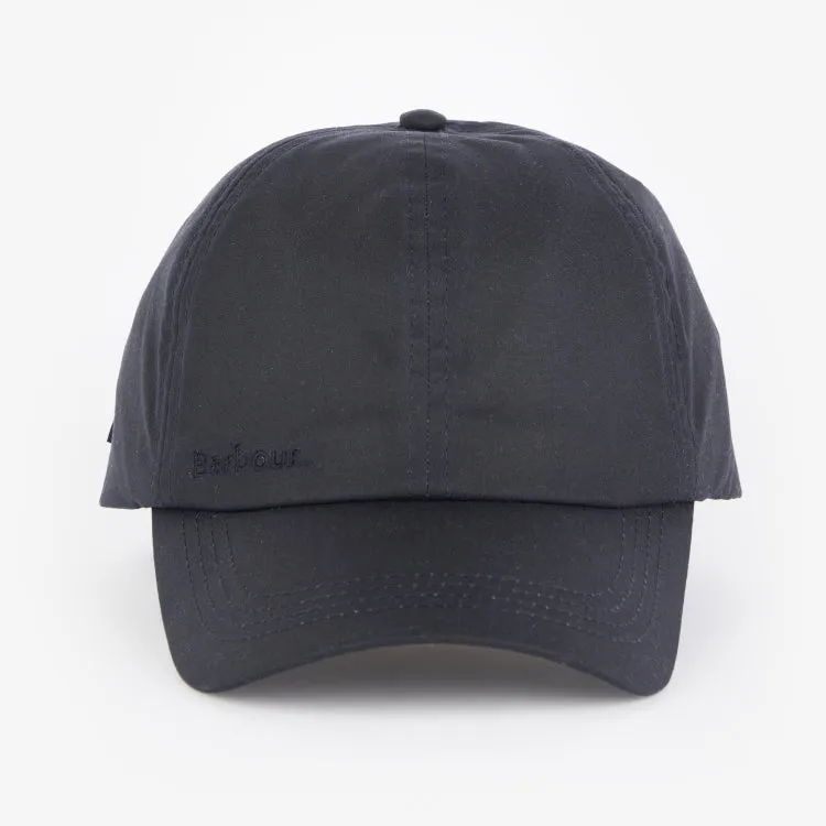 Barbour Wax Sports Cap - Navy/Cordovan