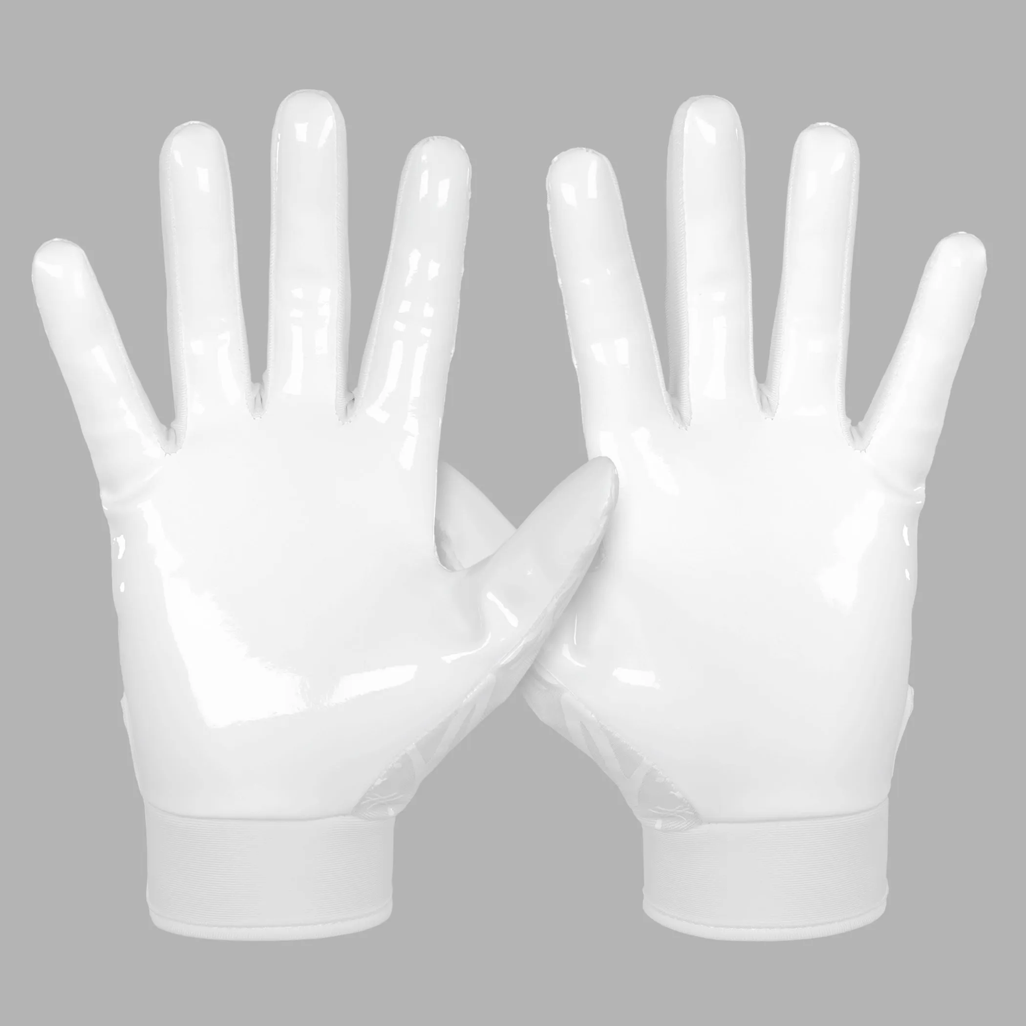 Basic White Sticky Football Receiver Gloves