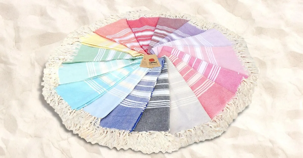 Bazaar Anatolia Turkish Beach Towel 100% Cotton Bath Towels Oversized Quick Dry Boho Farmhouse Fall Decor Sheets Bathroom Towels Sand Free Camping Blanket 71x39 inches - Stripe Yellow