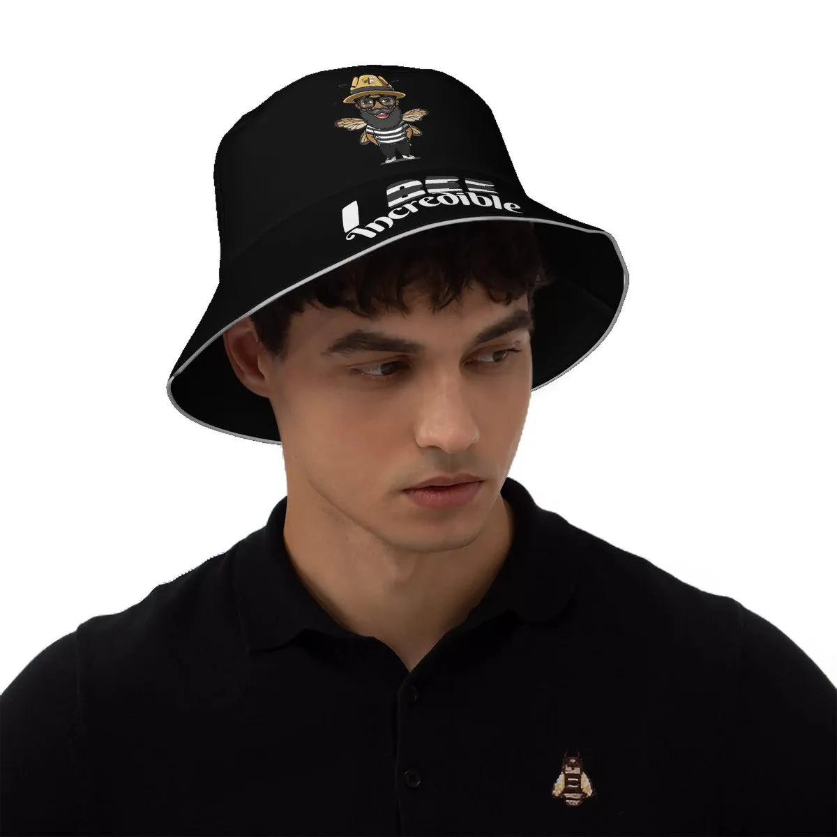 Blk Insct Famili HC_T21 Reflective Bucket Hat