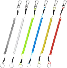 Booms Fishing T04 Fishing Lanyards Fishing Tool/Pole Safety Coil Lanyard Retractable Wire Inside Tup Cover