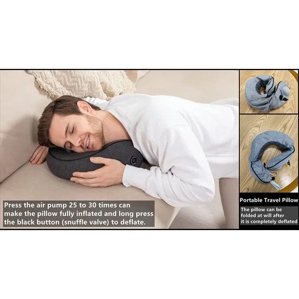 BOSSCARE Shiatsu Pillow Neck Massager Cordless Portable Travel Massager for Pain Relief