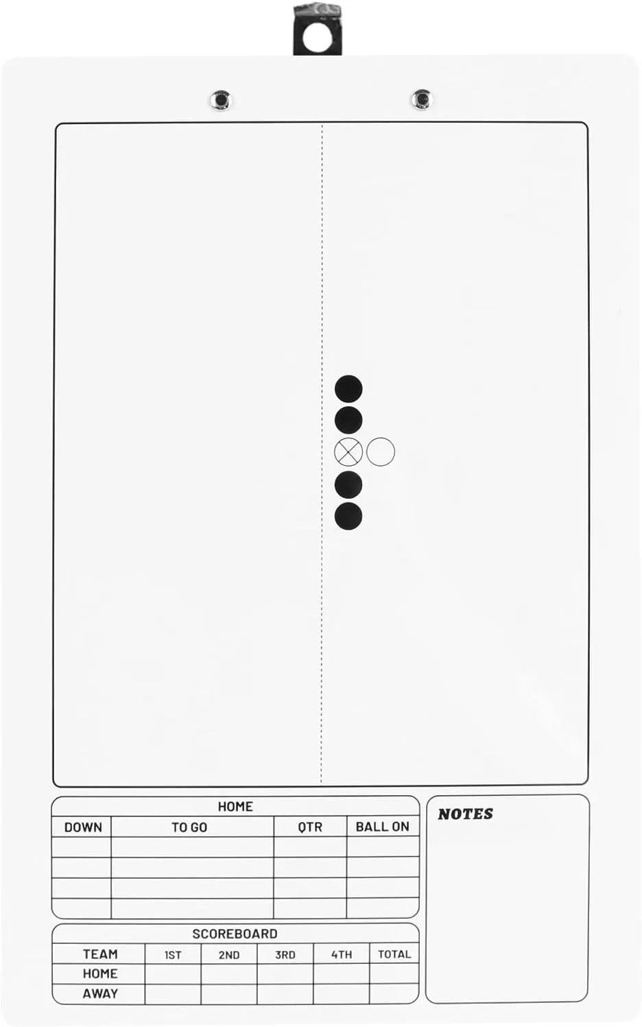 Coaches Clipboard,White Double-Sided Dry Erase Coach Clipboard,Whiteboard for Coaches,Baseball,Soccer,Football,Basketball,Volleyball Lineup White Board with Marker for Coaches Gift
