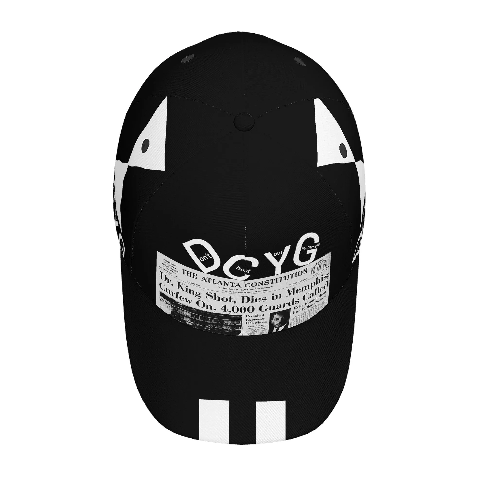 DCYG Black History Curved Brim Baseball Cap (AOP)