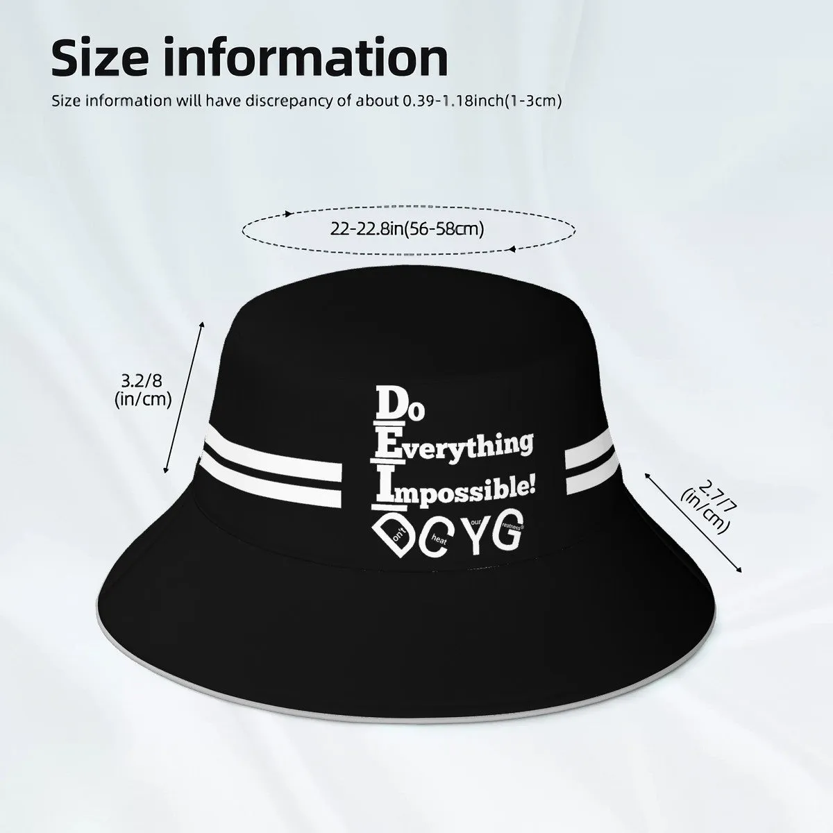 DCYG DEI 24 White & Black Bucket Hat