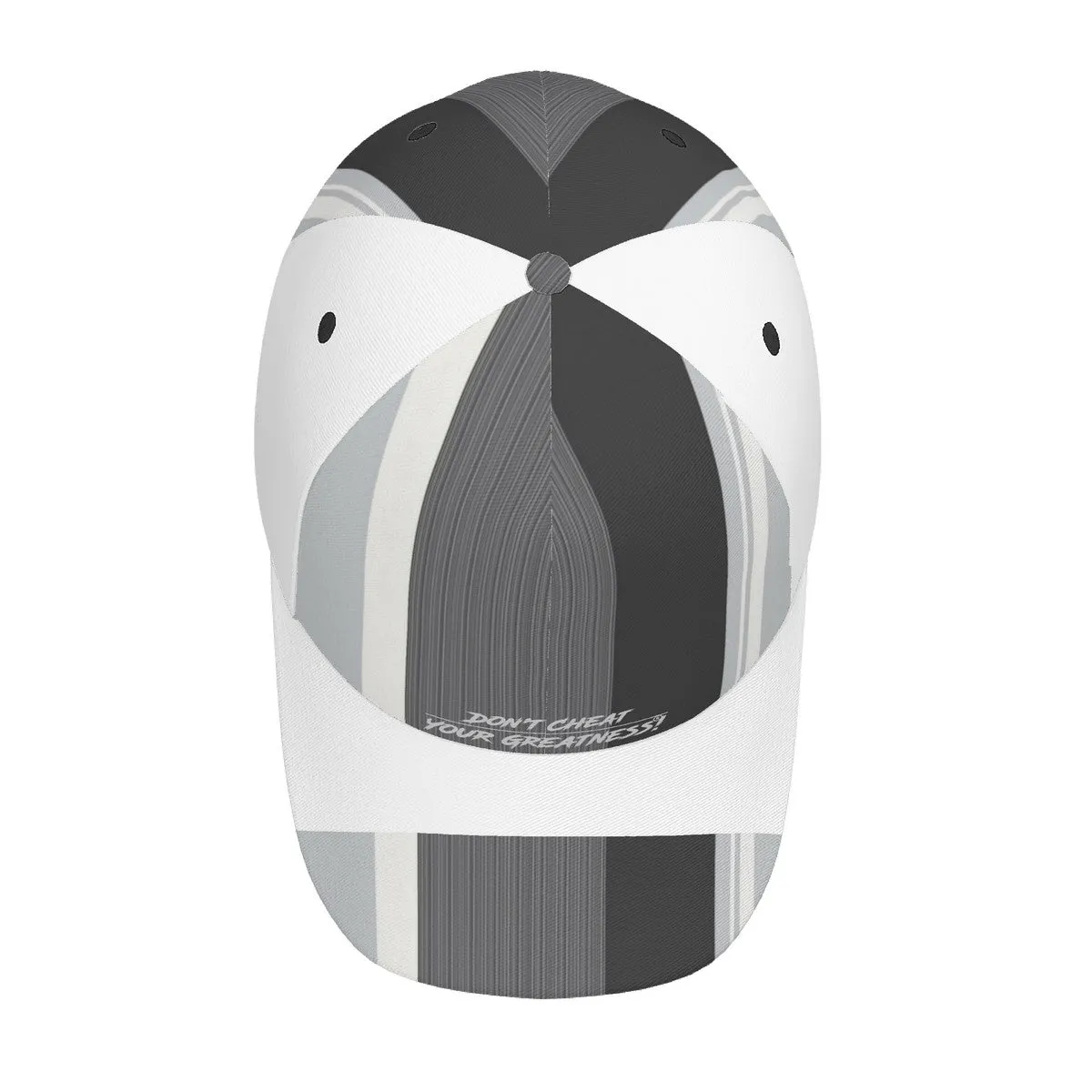 DCYG Grey, Light Grey, & White S24 Curved Brim Baseball Cap (AOP)
