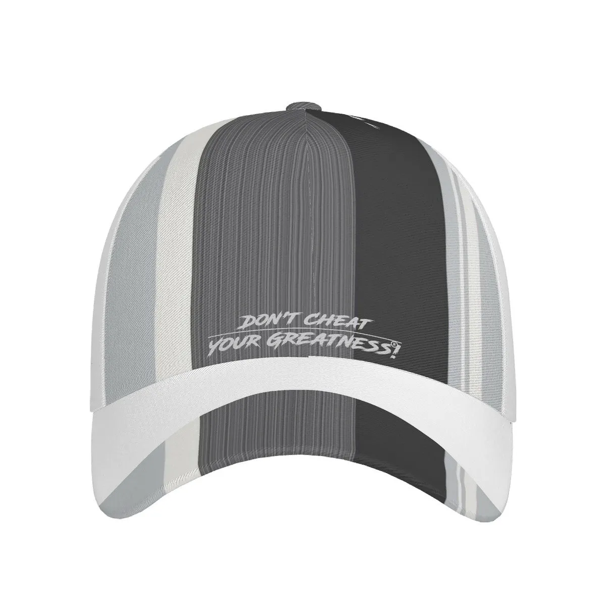 DCYG Grey, Light Grey, & White S24 Curved Brim Baseball Cap (AOP)