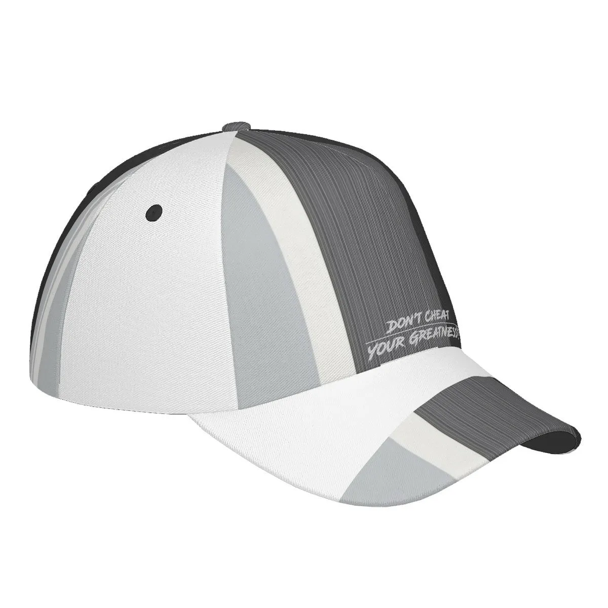 DCYG Grey, Light Grey, & White S24 Curved Brim Baseball Cap (AOP)