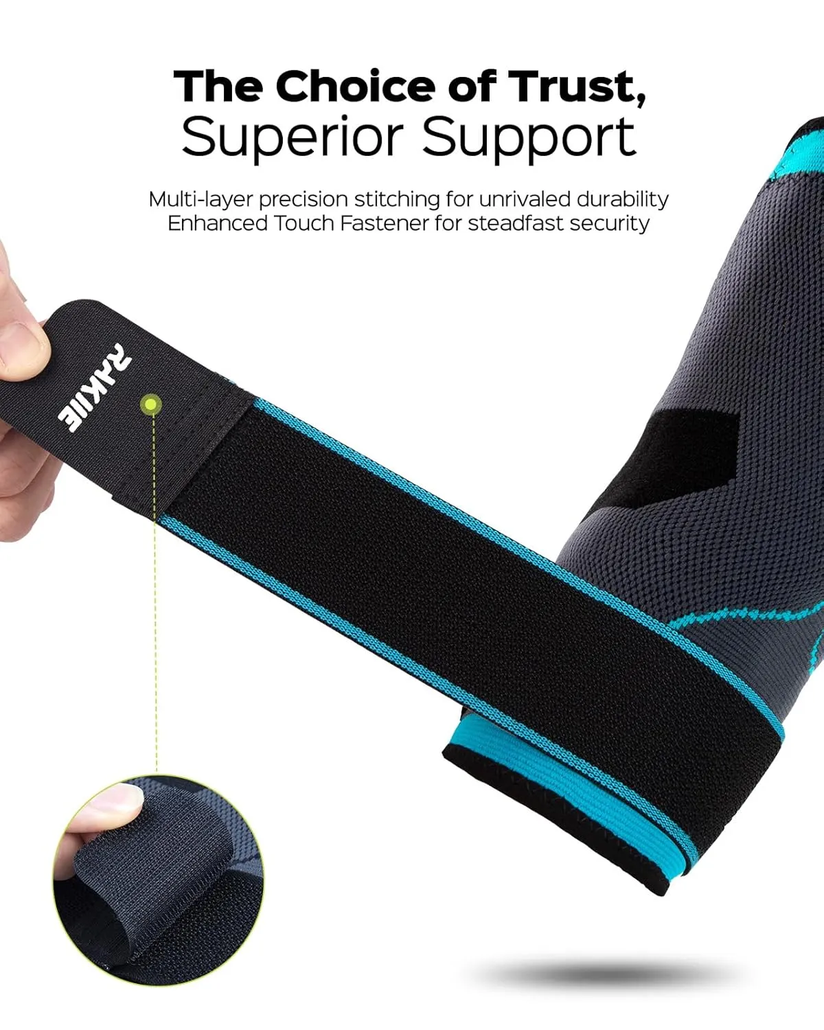 Elbow Support Brace for Men and Women, 2 Pack Elbow Compression Sleeve, Elbow Brace for Tendonitis and Tennis Elbow, Elbow Sleeve Reduce Joint Pain for Tennis, Golfer, Workouts Blue (L)