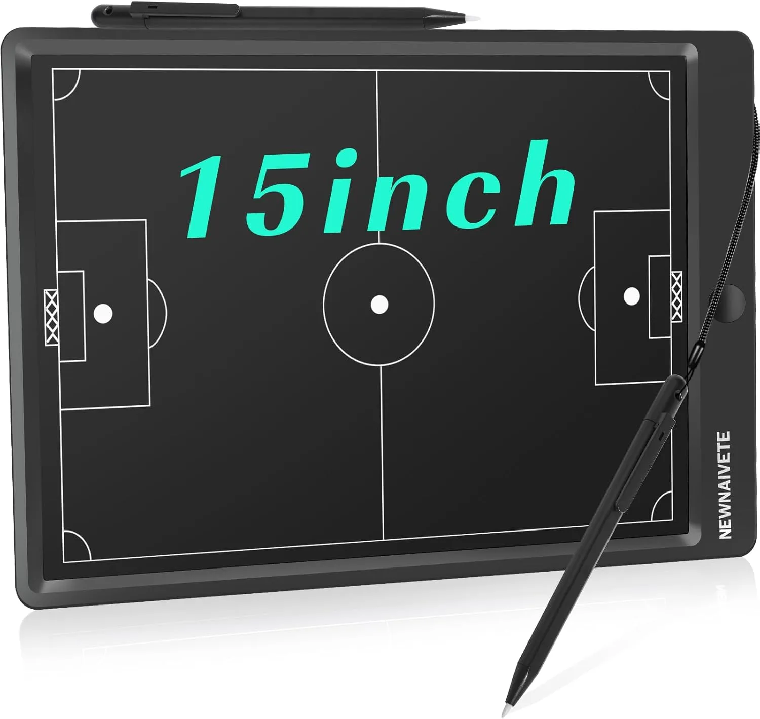 Electronic Football Coach Board - LCD Soccer Tactical Coaching Board with Stylus Pen for Football Coach Marker Training Writing Tablet