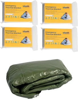 Emergency Mylar Thermal Blanket Set