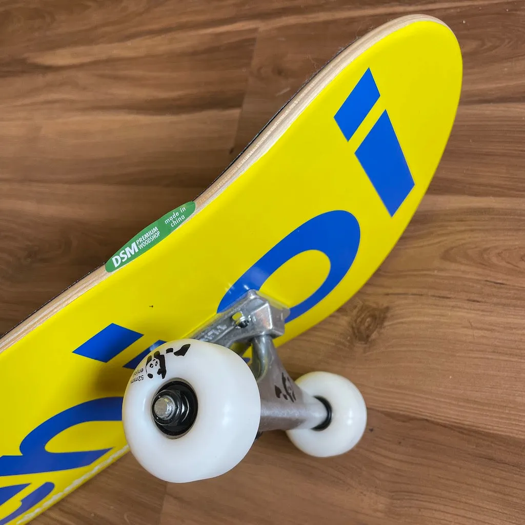 ENJOI - Half And Half Yellow 8.0" Complete Skateboard