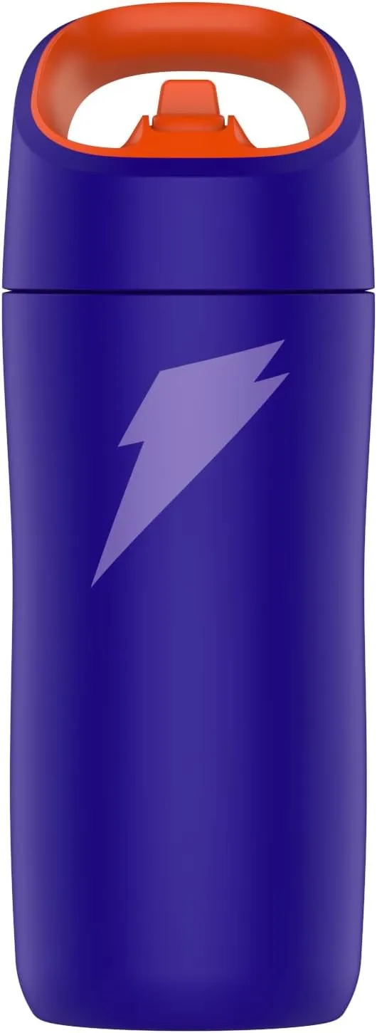 Gatorade Kids' Rookie Metal Water Bottle, 12oz, Stainless Steel Bottle, Double-Wall Insulation, Vacuum Insulated, Thermo Mug