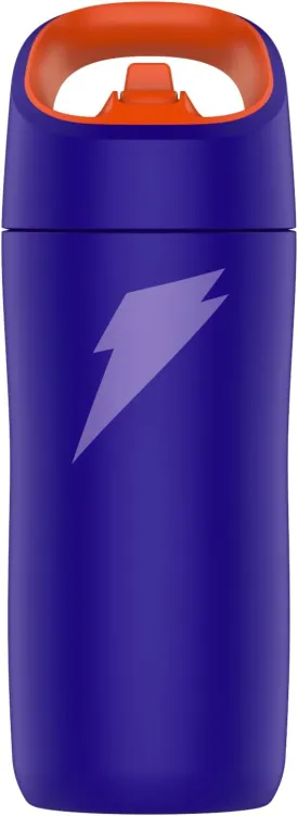 Gatorade Kids' Rookie Metal Water Bottle, 12oz, Stainless Steel Bottle, Double-Wall Insulation, Vacuum Insulated, Thermo Mug
