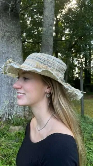 Hemp Boho Beach Bum Hippie Sun Hat