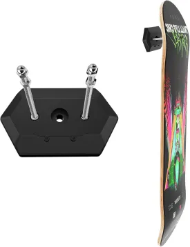 Hikeen Skateboard Wall Mount Skateboard Hanger for Skateboard Deck Display and Storage, Floating Effect