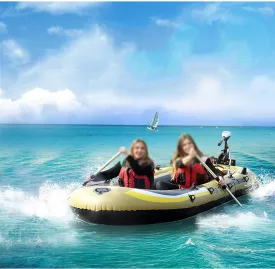Inflatable Kayak, Inflatable Boat with Oars PVC Inflatable Marine Boat Air Mattress Heavy Duty Inflatable Raft Dinghy Fishing Boat