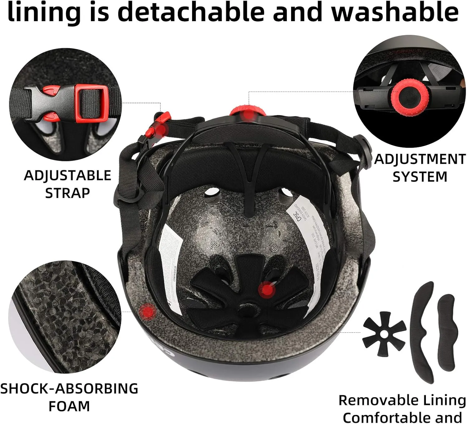 Kids Bike Helmet,Toddler Skateboard Helmets for Ages 2-3-5-8-14 Years Boys GirlsAdjustable Multi-Sport Bicycle Skateboarding Football Roller Skating Scooter Rollerblade Balance Bike Helmet