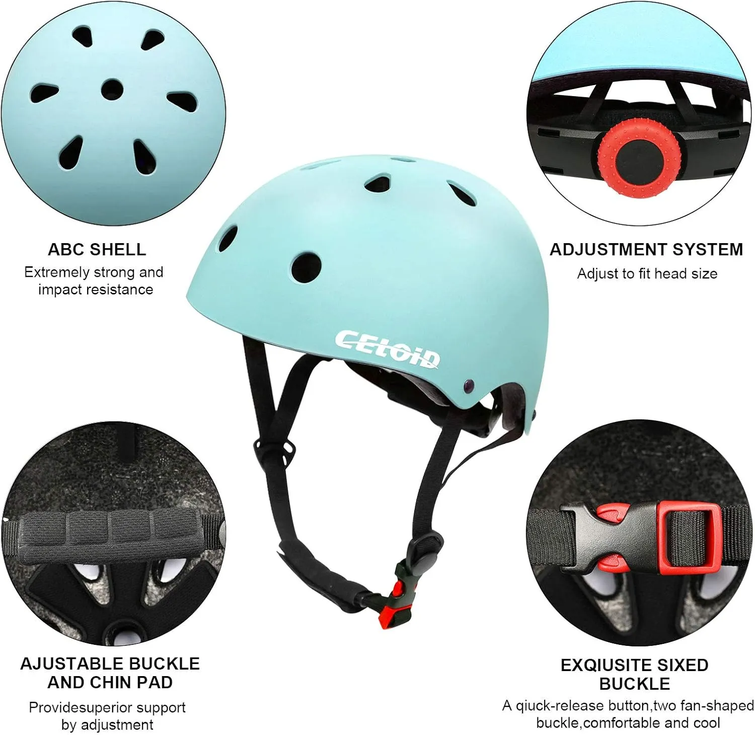 Kids Bike Helmet,Toddler Skateboard Helmets for Ages 2-3-5-8-14 Years Boys GirlsAdjustable Multi-Sport Bicycle Skateboarding Football Roller Skating Scooter Rollerblade Balance Bike Helmet