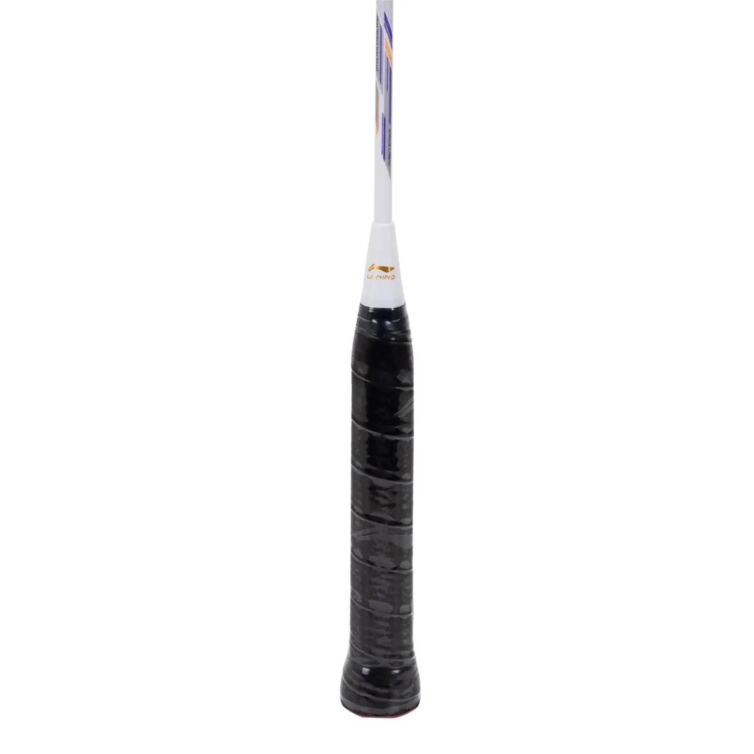Li-Ning G-Force Superlite Max 9 Strung Badminton Racquet, White/Purple