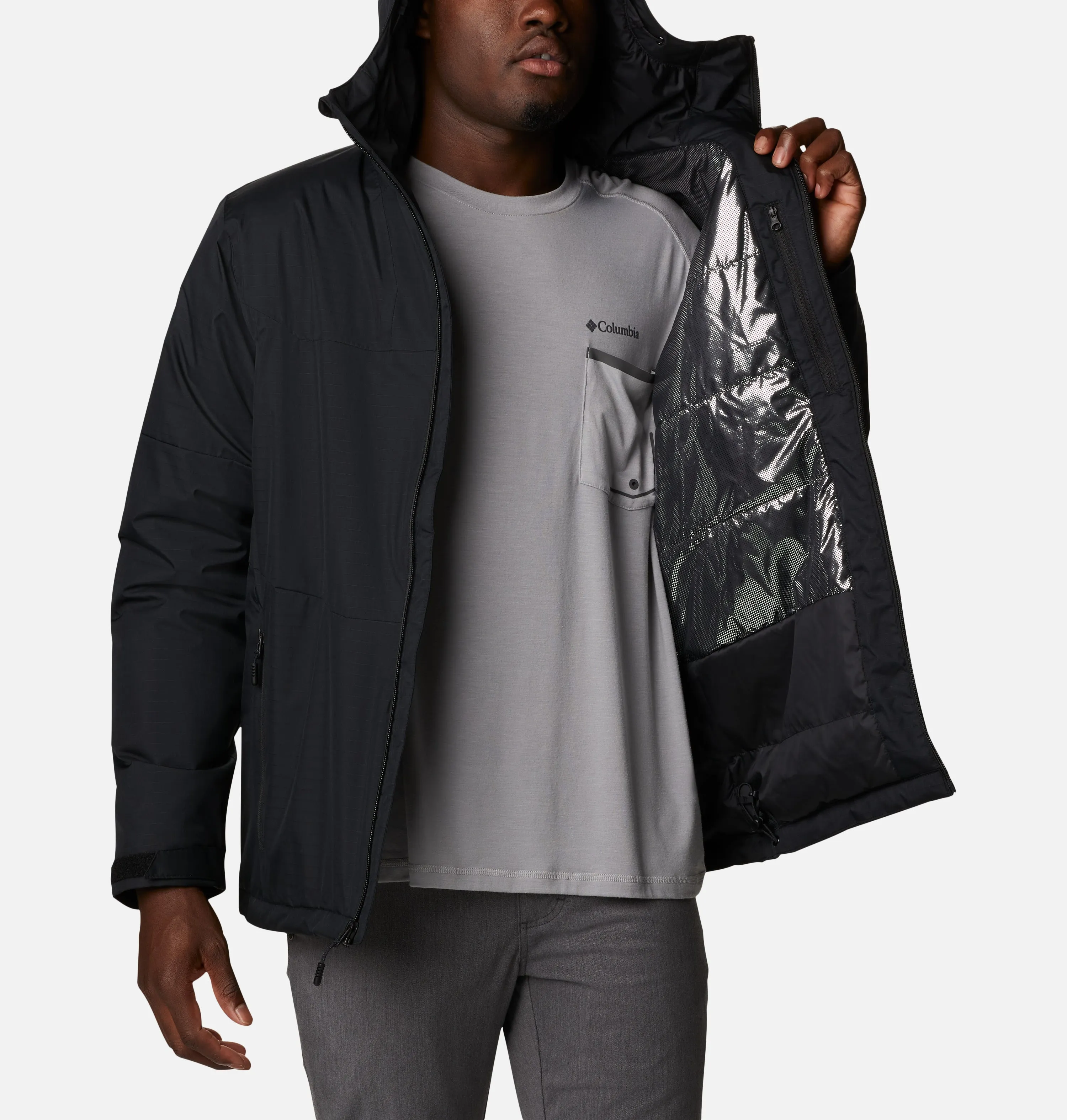 Men’s Columbia Point Park Insulated Jacket Black