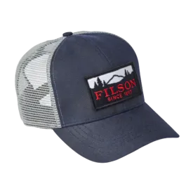 Mesh Snap-Back Logger Cap -Navy Filson Patch