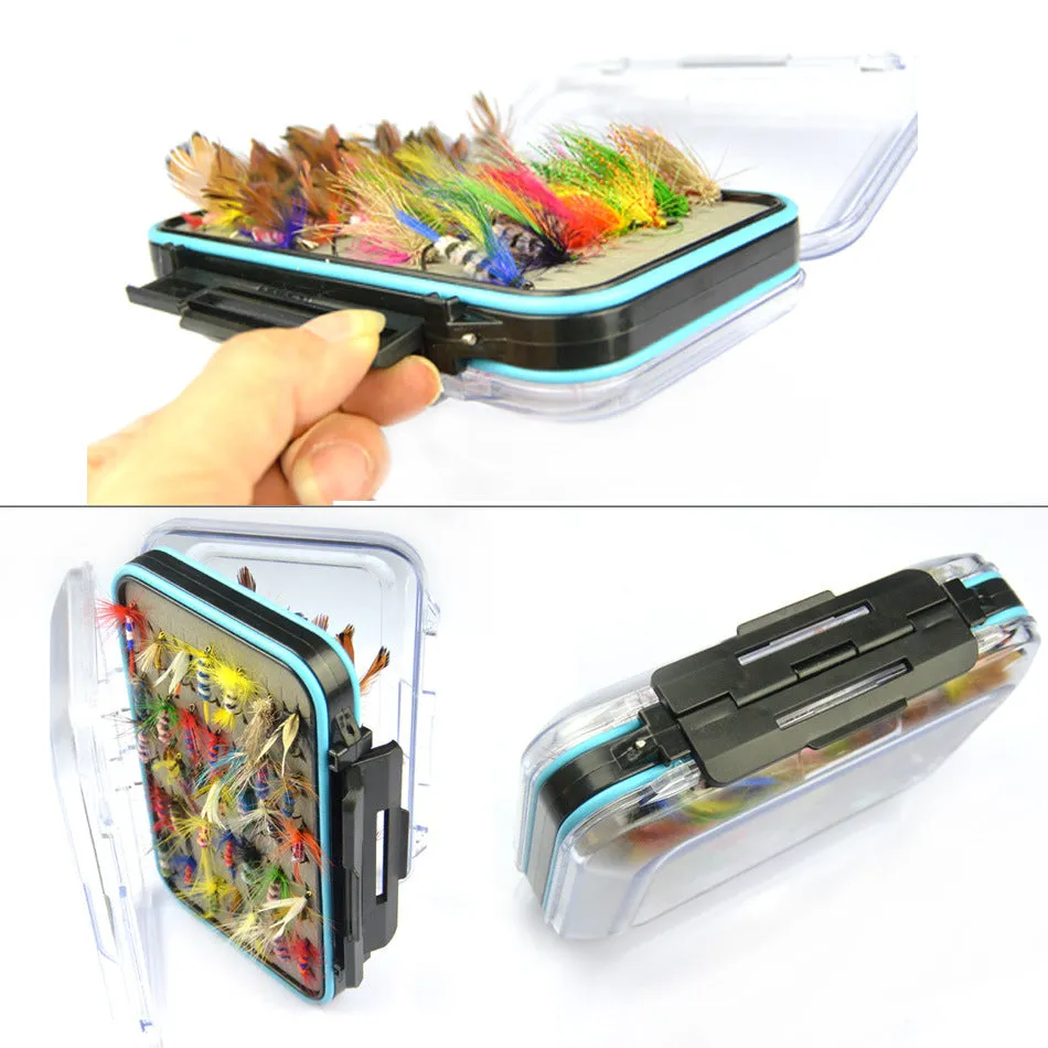 Outdoor Fly Fishing Hook and Bait Set - 64 Piece