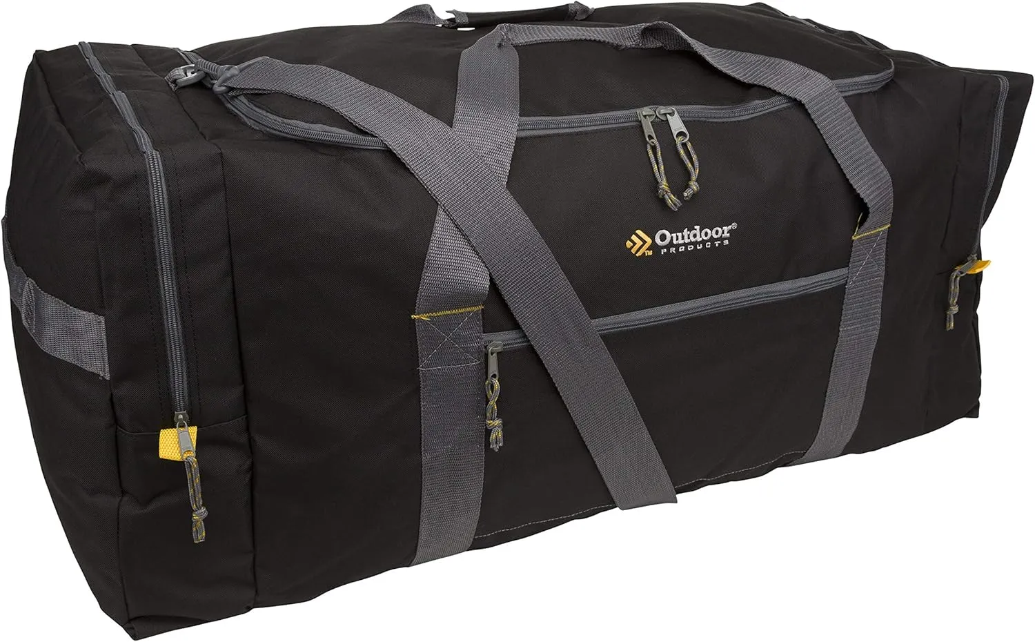 Outdoor Products Mountain Duffel (Medium (12 x 12 x 24 Inch), Black) (Large (15 x 15 x 30 Inch), Black) (Black, X-Large (16 x 18 x 36 Inch))