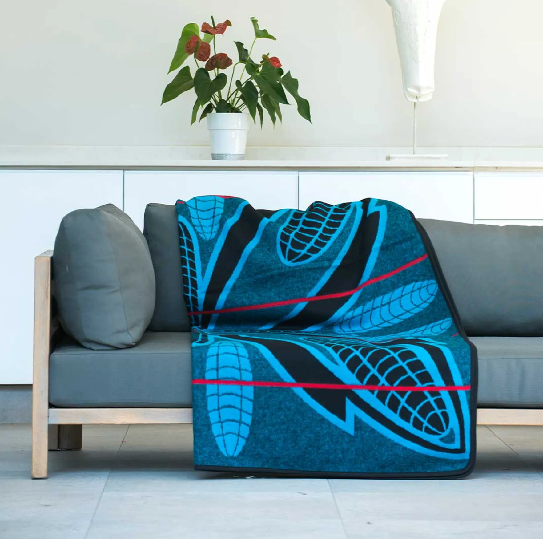 Peacock Basotho Merino Wool Blanket