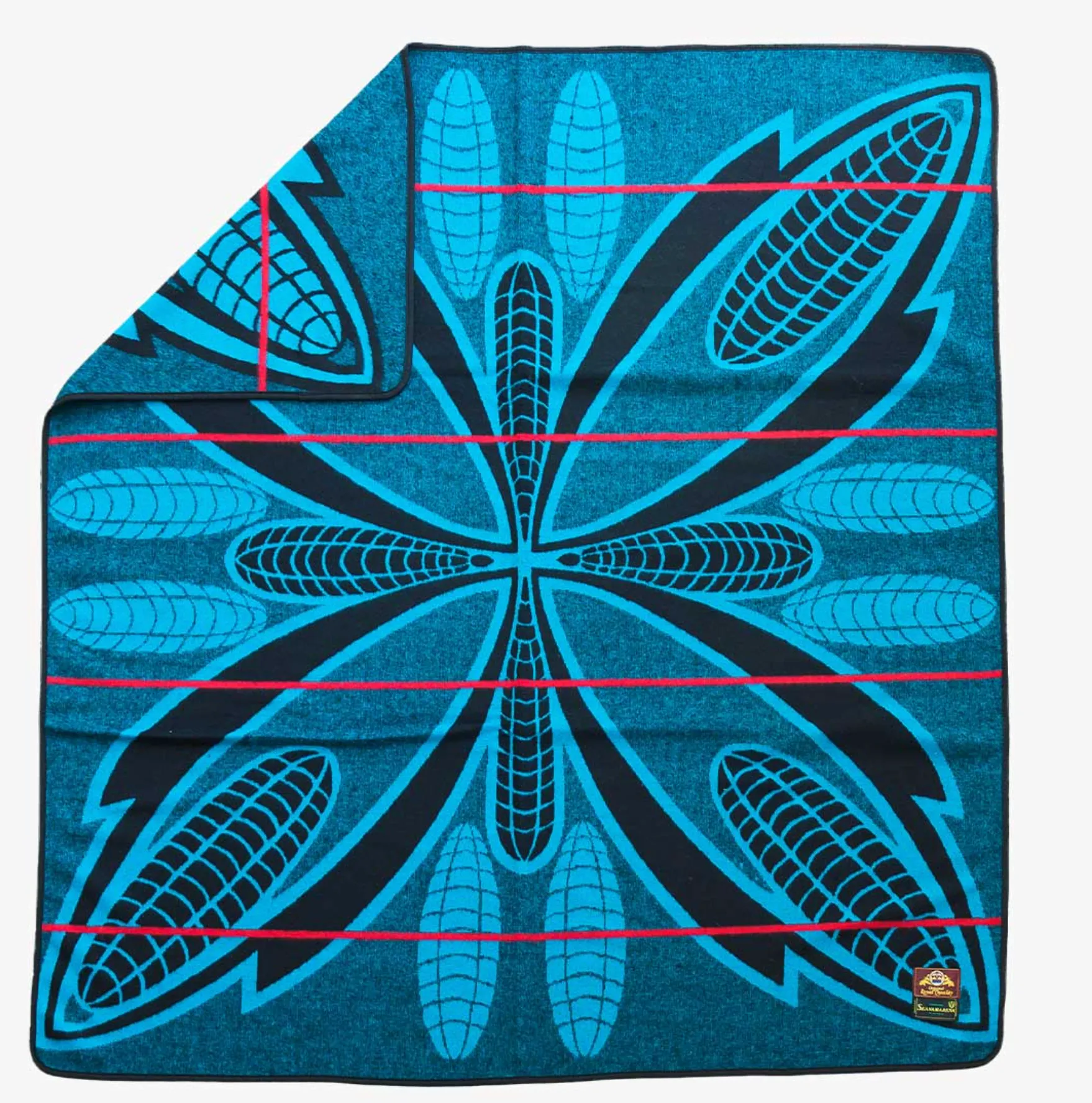 Peacock Basotho Merino Wool Blanket