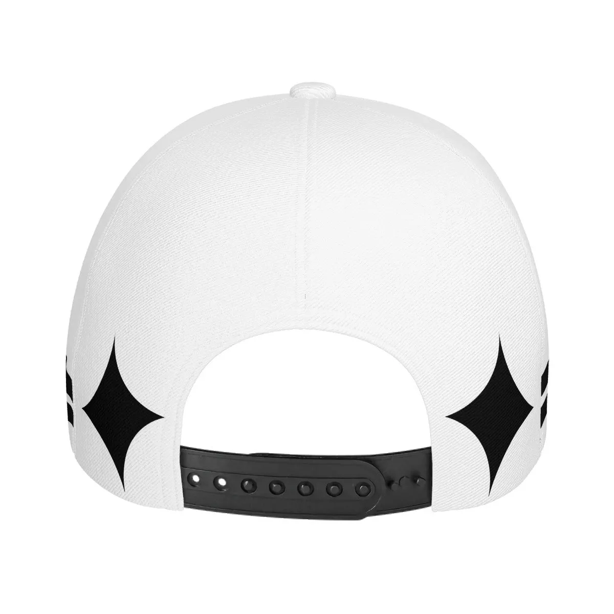 Royalty DON'T D4XV Black Logo, Stripes, Designs  & White Curved Brim Baseball Cap (AOP)