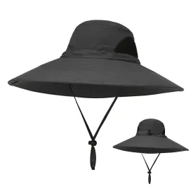 Sidiou Group Outdoor Hat Wide Brim Breathable Hunting Fishing Sun Hat