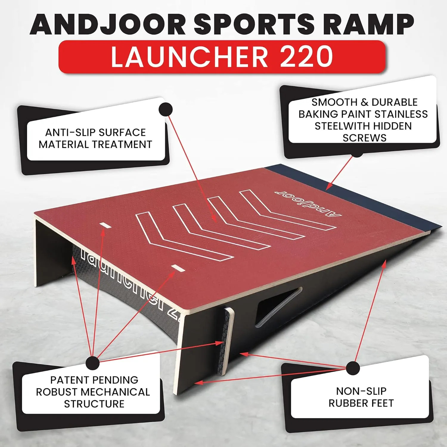 Skateboard Ramp for Bike, Scooter, Skate, RC, BMX, RC Car, Dirt Bike - Jumping Ramps for Kids - Skateboard Accessories for Boys and Girls