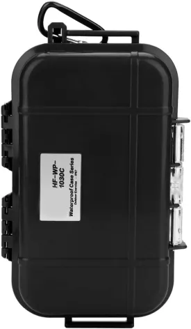Small Waterproof Storage Case Shockproof Airtight Survival Box Storage Container Case Portable Airtight Carry Box Black Dry Storage Box
