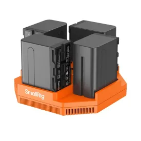 SmallRig NP-F970 4-Channel Camera Battery Charger & 4-Battery Kit 4834