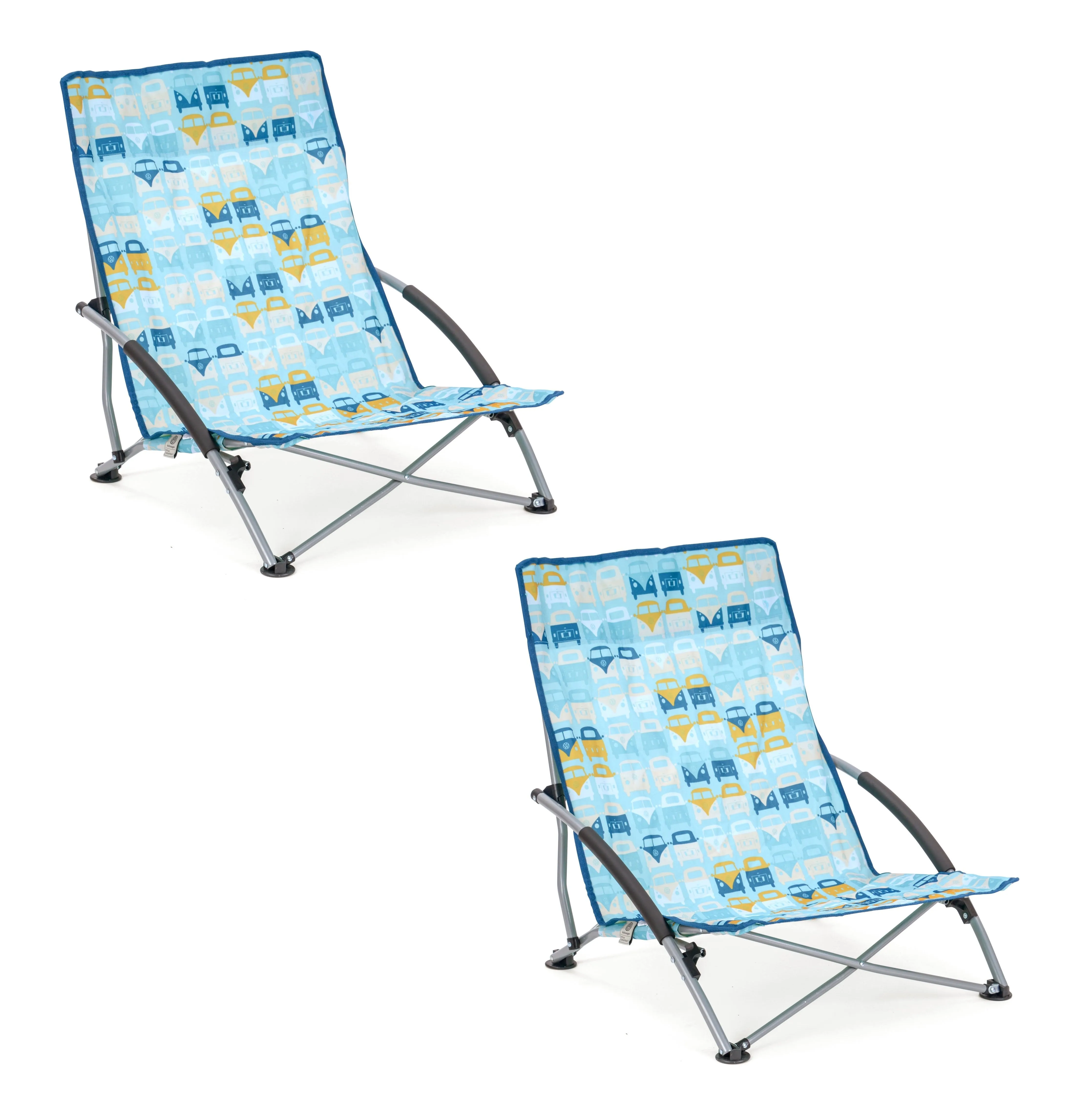 Volkswagen / VW Low Beach Folding Camping Chair - Blue