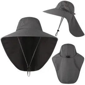 Wide Brim Hat, UV Protection, Waterproof, Lightweight, Adjustable Fit, Perfect for Hiking, Camping, Fishing, Gardening, and Outdoor Adventures