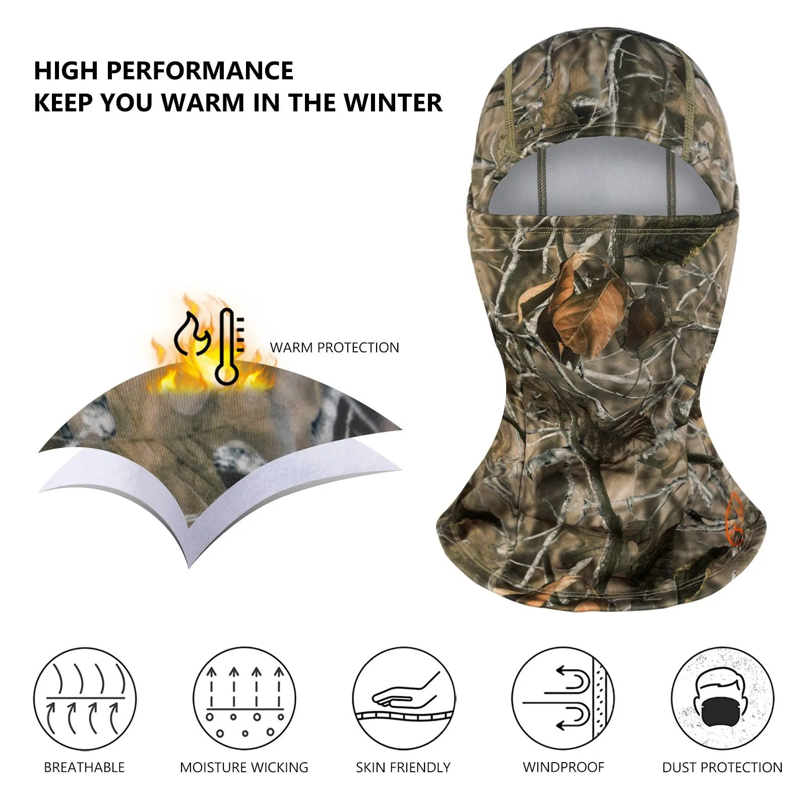 Winter Balaclava Fleece Ninja Hood Neck Warmer