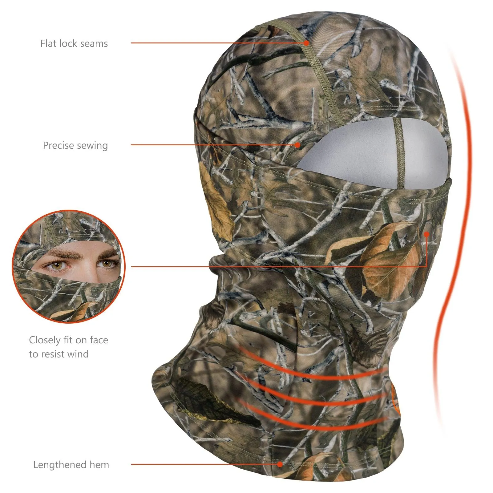 Winter Balaclava Fleece Ninja Hood Neck Warmer