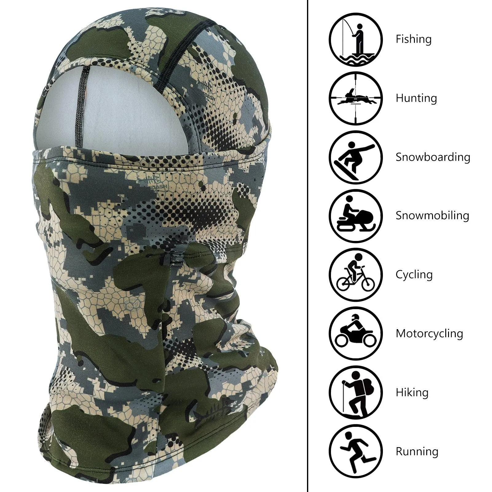 Winter Balaclava Fleece Ninja Hood Neck Warmer