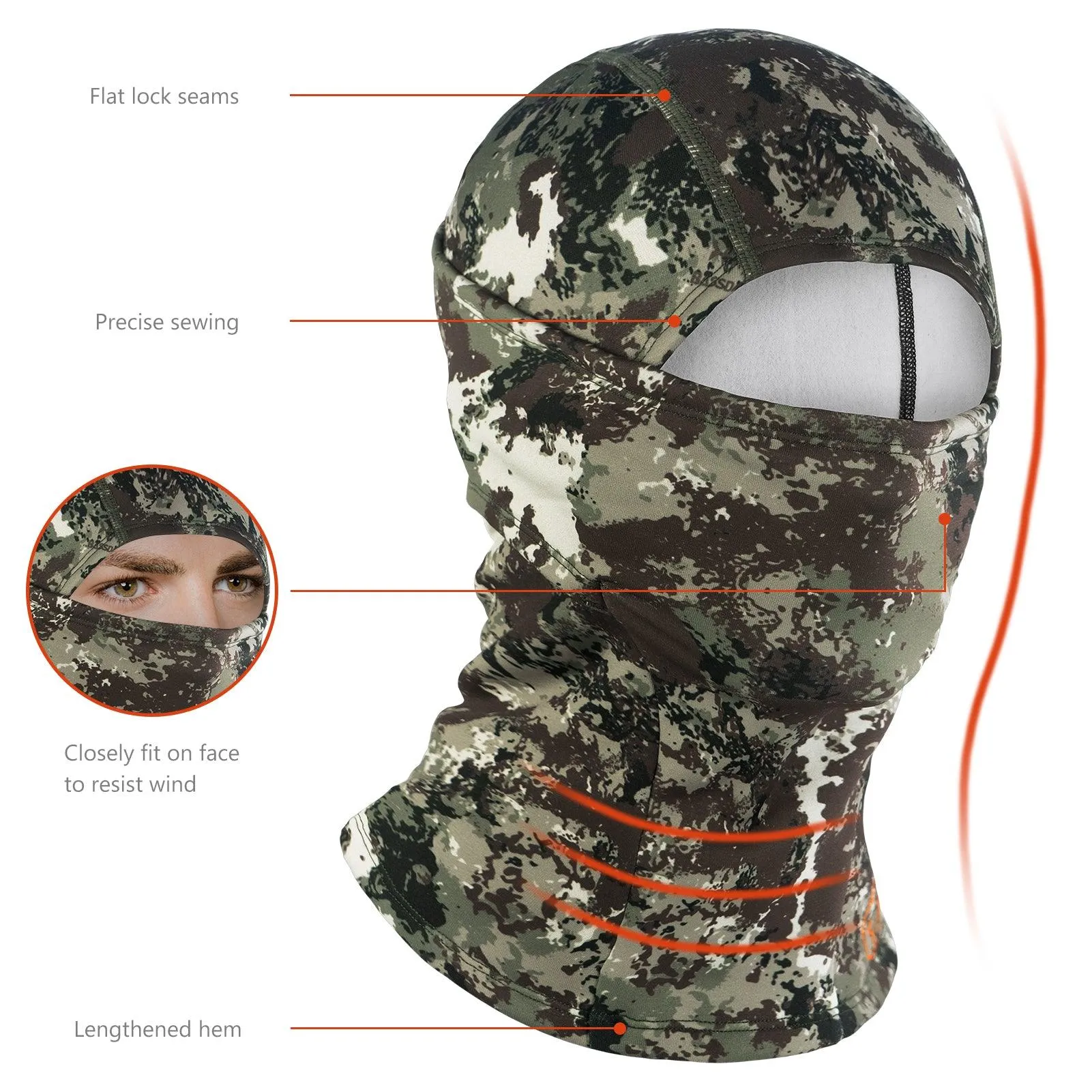 Winter Balaclava Fleece Ninja Hood Neck Warmer