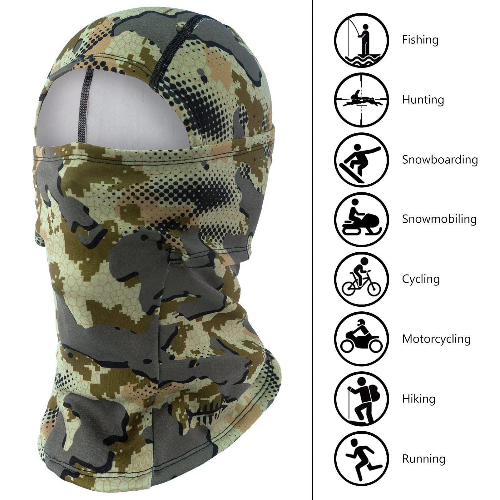 Winter Balaclava Fleece Ninja Hood Neck Warmer